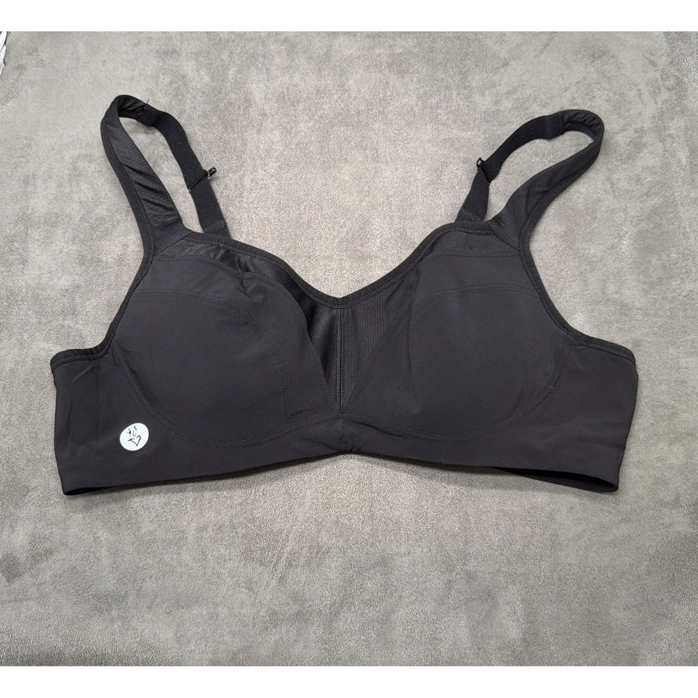 Torrid Active Black Mid Impact Underwire Sports Bra Size 40B
